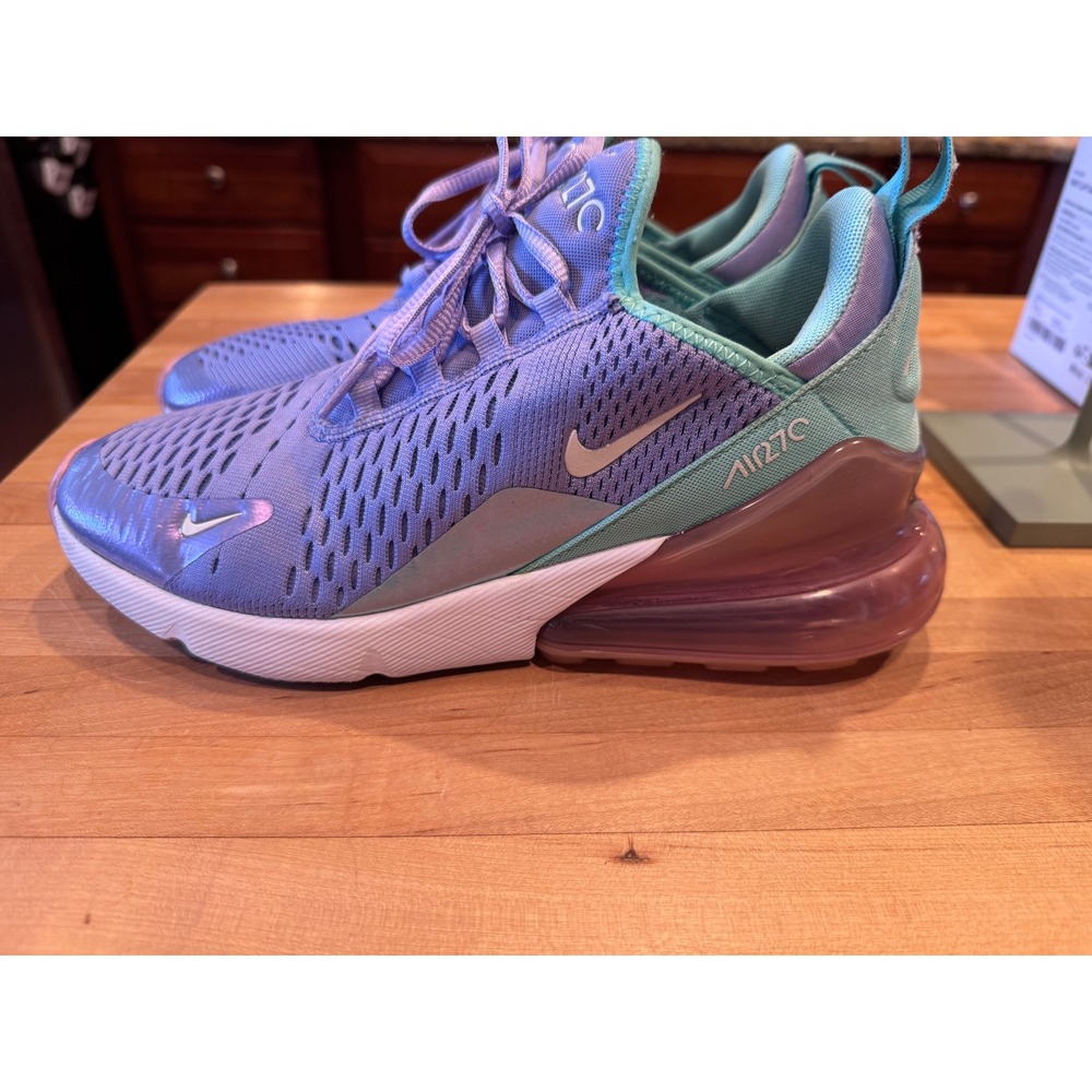 Nike Air Max 270 Youth 7Y Oxygen Purple Spirit Teal BV1236-400 Women 8.5 - Picture 2 of 6